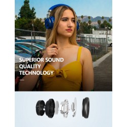 COWIN E7 – kabellose Kopfhörer – Headset mit Mikrofon – Geräuschunterdrückung – Bluetooth