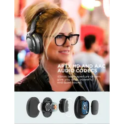 COWIN E9 – kabellose Bluetooth-Kopfhörer – mit Mikrofon – hybride aktive Geräuschunterdrückung