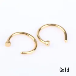Nasenring - Piercing - Edelstahl - 2 Stück
