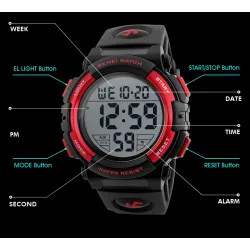 SKMEI – elektronische Sportuhr – wasserdicht