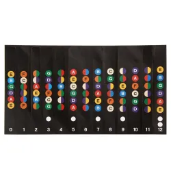 Guitar fretboard notes map - stickersGuitars