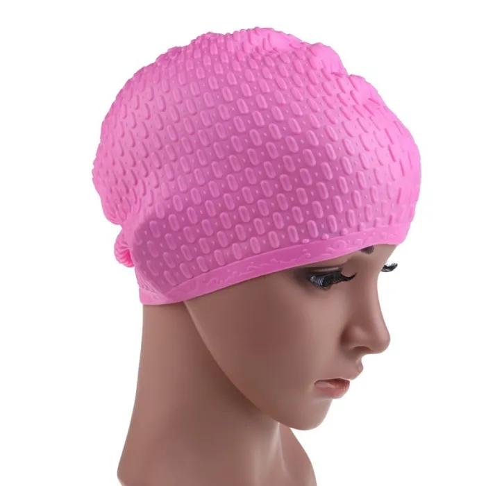 Waterproof silicone swimming cap - unisexSwimming