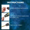 Twist drill bit set - hex shank HSS - titanium coated - 1.5mm-6.5mm - 13 piecesBits & drills