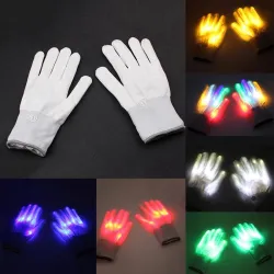 Leuchtende Skeletthandschuhe - LED