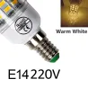 LED lamp bulb - SMD 5730 - 220V - E14 - E27Bulbs