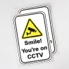 Warnaufkleber - LÄCHELN! SIE SIND AUF CCTV