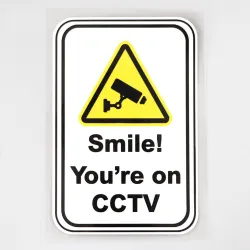 Warnaufkleber - LÄCHELN! SIE SIND AUF CCTV