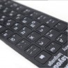 Tastaturaufkleber – für 10 bis 17 Zoll Laptop – Englisch – Spanisch – Französisch – Arabisch – Russisch