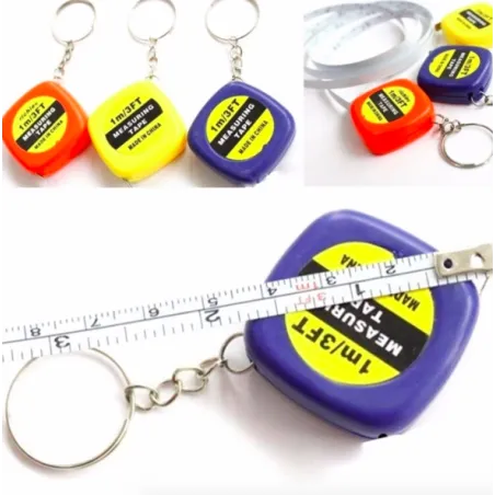 Mini measuring tape - automatic telescopic ruler - with keychain - 1mKeyrings