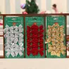 Dekorative Weihnachtsbaumschleifen - 12 Stück