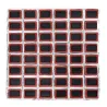 Bicycle tire repair stickers - square / round - 25mm - 48 piecesRepair