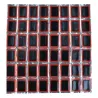 Fahrradreifen-Reparaturaufkleber – quadratisch/rund – 25 mm – 48 Stück