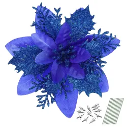 Glitzerrosen - Christbaumschmuck - 12 Stück