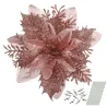 Glitzerrosen - Christbaumschmuck - 12 Stück