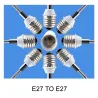 Fassung E27 auf E27 – flexible Lampenfassung – Verlängerung – Beleuchtungsadapter