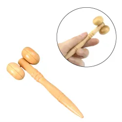 Massageroller aus Holz - für Augen / Gesicht