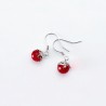 Crystal red ball / snowflake - earringsEarrings