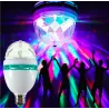 Rotating RGB LED stage light - bulb - sound activated - E27Stage & events lighting