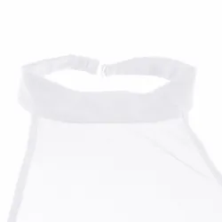 Sexy durchsichtiges Oberteil mit kurzem Neckholder aus Netzstoff