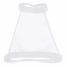 Sexy durchsichtiges Oberteil mit kurzem Neckholder aus Netzstoff