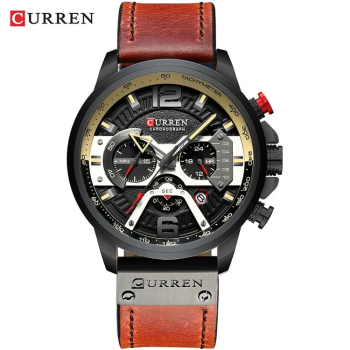 CURREN - luxury Quartz watch - leather strap - waterproofWatches