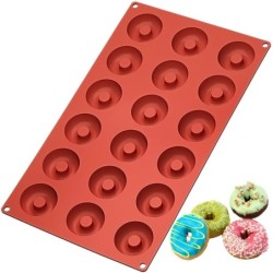 Silikon-Donutform – Antihaft-Backblech – 18 Löcher