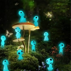 Luminous tree spirits - mini ghosts - garden decoration - blue - 10 piecesSolar lighting
