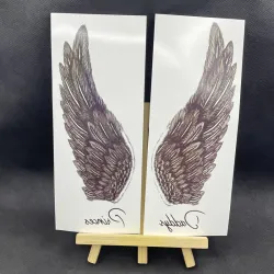 Temporäres Tattoo - Aufkleber - Engelsflügel - 2 Stück
