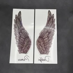 Temporäres Tattoo - Aufkleber - Engelsflügel - 2 Stück