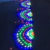 Buntes Pfauennetz – LED-Lichterkette – 3 m