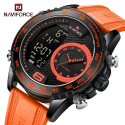 NAVIFORCE – Militär-Sportuhr – Quarz – LCD – leuchtend – wasserdicht