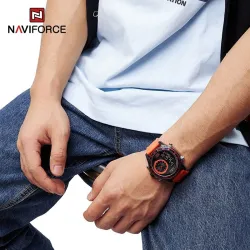 NAVIFORCE – Militär-Sportuhr – Quarz – LCD – leuchtend – wasserdicht