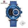 NAVIFORCE – Militär-Sportuhr – Quarz – LCD – leuchtend – wasserdicht