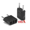 US-Flachstecker auf EU-Rundstecker – Adapter – Reisestecker