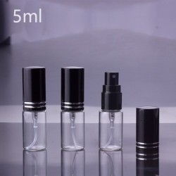 Parfümbehälter - leere Glasflasche - mit Zerstäuber - 5 ml / 10 ml / 15 ml - 100 Stück