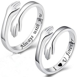 Größenverstellbarer Ring – „I Love You Forever“ – Unisex