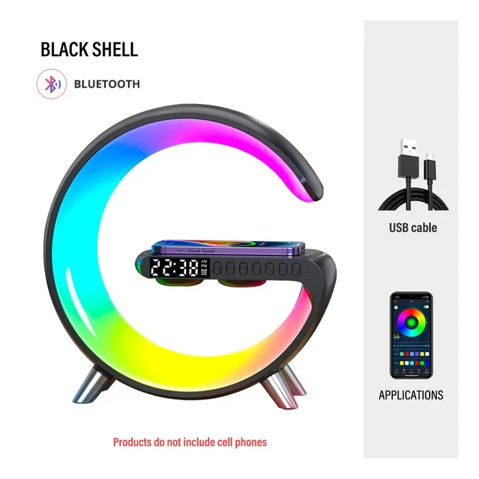 LED night light - RGB - USB - alarm clock / speaker / APP controlClocks
