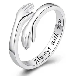Resizable ring - "I Love You Forever" - unisexRings