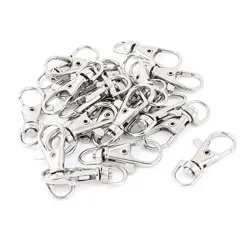 Metal lobster - swivel clasp - hooks - clips - buckle - keyring - 20 piecesKeyrings