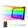 RGB-LED-Flutlicht – Außenreflektor – Fernbedienung – wasserdicht – 220 V/110 V – 20 W – 30 W – 50 W – 100 W