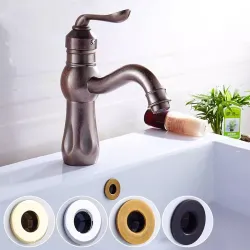 Abflussstopfen für Waschbecken im Badezimmer – runder Überlaufring – Abdeckung