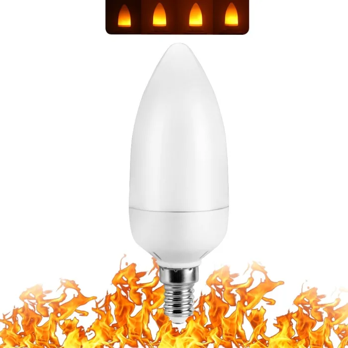 Flammen-Feuer-Effektlicht – LED-Glühbirne