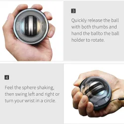 LED-Kreisel-Powerball – Autostart-Bereich – Handgelenk-/Arm-/Hände-/Muskeltrainer