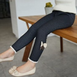 Dicke/warme Leggings – mit Zierschleife