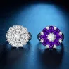 Eleganter Silberring - Kristallblume