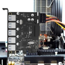 ORICO - USB 3.0 - PCI-E expansion card - 5-ports HUB - adapterHubs