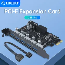 ORICO – USB 3.0 – PCI-E-Erweiterungskarte – 5-Port-HUB – Adapter