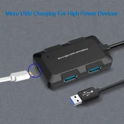 4-Port-HUB – USB 3.0 – 5 Gbit/s