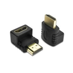 HDMI-compatible 90 degree right-angle adapter - elbow connector