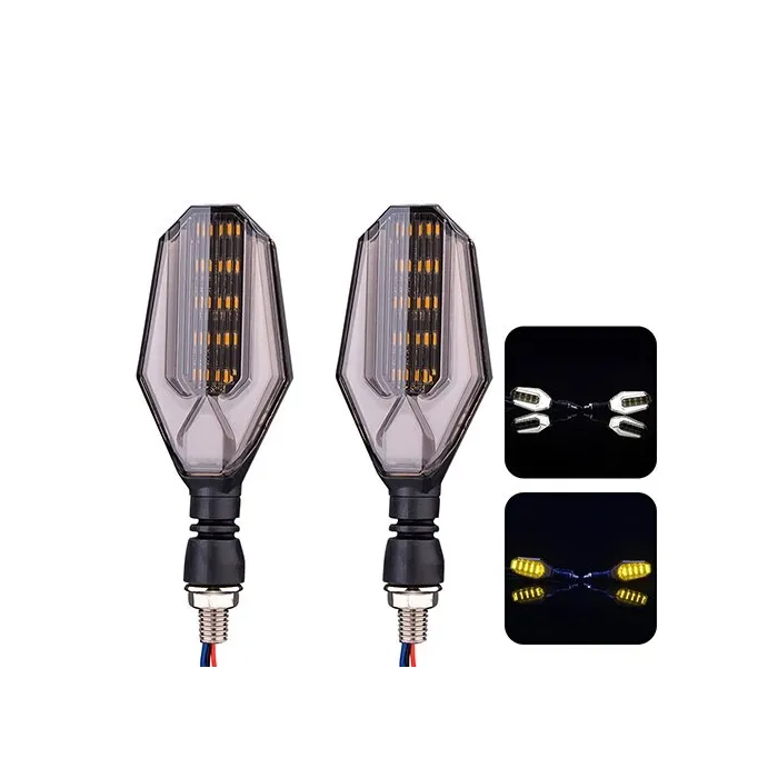 LED motorcycle turn signal lights - super bright indicators - 12V - 2 piecesTurning lights